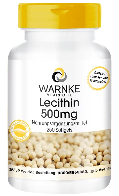 Lecithin 500mg -  aus Soja 250 Softgels Lecithin 500mg -  aus Soja 250 Softgels