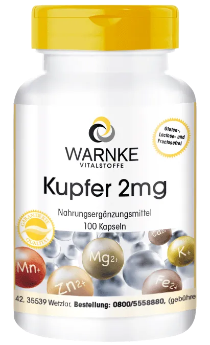 Kupfer 2mg aus Kupferbisglycinat