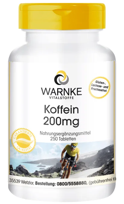 Koffein 200mg 250 Kapseln