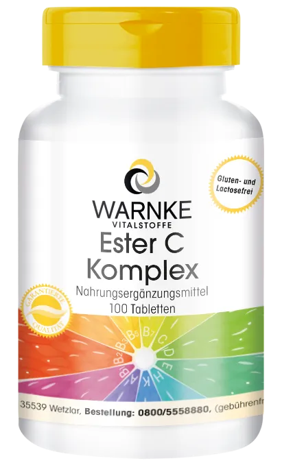 Ester C Komplex mit Acerola, Hagebutte, Rutin, Hesperidin