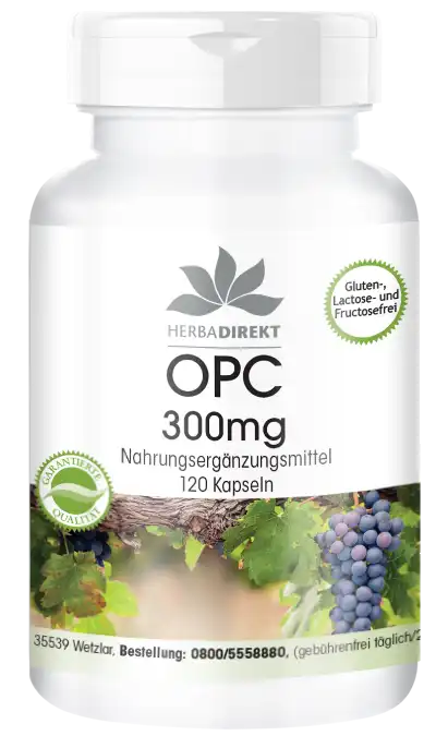 OPC 300mg aus Traubenkern-Extrakt