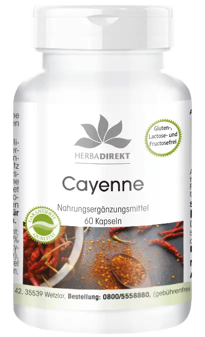 Cayenne Kapseln mit Capsaicin