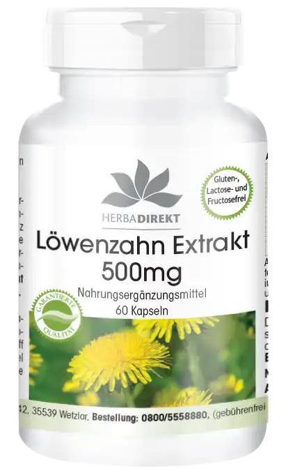 Löwenzahnwurzel-Extrakt 500mg
