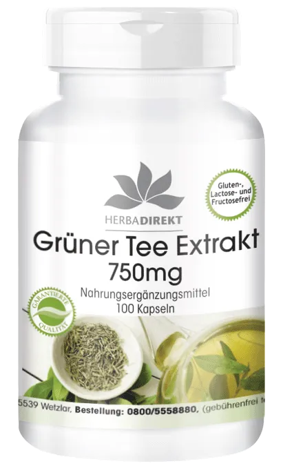 Grüner Tee Extrakt 750mg
