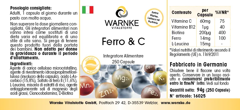 Eisen & C 250 Kapseln